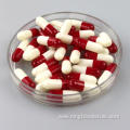 Empty capsule red white color